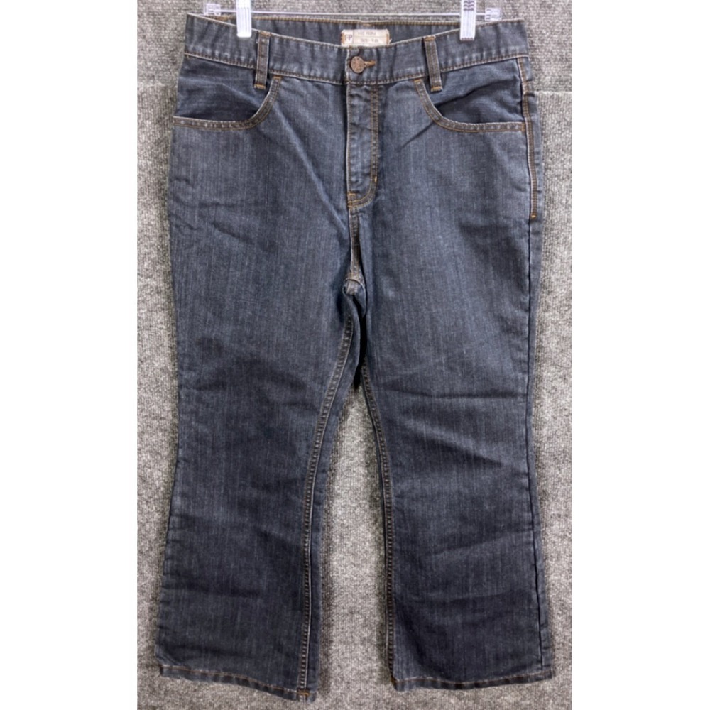 Free People Dark Wash Flare Leg Denim Jeans Womens Size 29 Blue Cotton Blend
